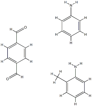 1,4-Benzenedicarboxaldehyde, polymer with benzenamine and 2-methylbenzenamine, maleated Structure