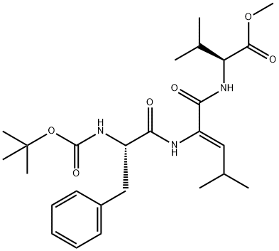 N-butyloxycarbonyl-phenylalanyl-dehydroleucyl-valine methyl ester|