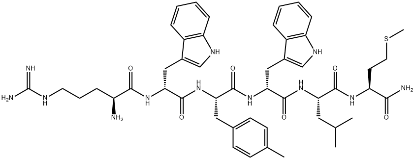 substance P (6-11), Arg(6)-Trp(7,9)-Me-Phe(8)- 结构式