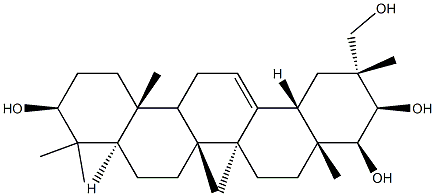 相思子皂醇C, 129273-44-5, 结构式
