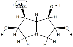 1,2,6,7-tetrahydroxypyrrolizidine 结构式