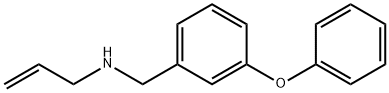 [(3-フェノキシフェニル)メチル](プロプ-2-エン-1-イル)アミン 化学構造式