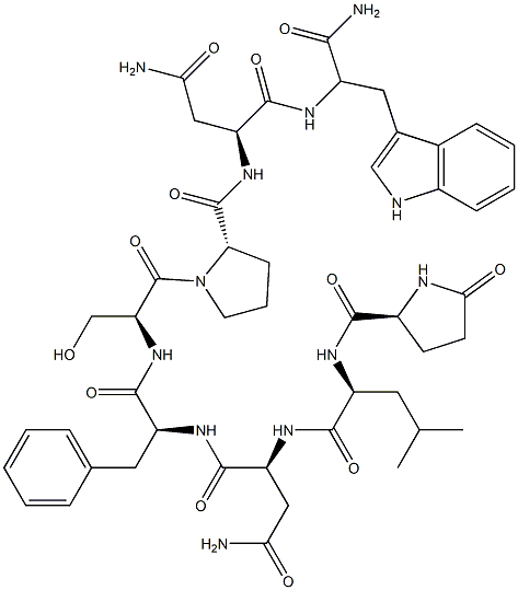 (2S)-N-[(1S)-1-[[(2S)-1-[(2S)-2-[[(1S)-2-carbamoyl-1-[[(1S)-1-carbamoy l-2-(1H-indol-3-yl)ethyl]carbamoyl]ethyl]carbamoyl]pyrrolidin-1-yl]-3- hydroxy-1-oxo-propan-2-yl]carbamoyl]-2-phenyl-ethyl]-2-[[(2S)-4-methyl -2-[[(2S)-5-oxopyrrolidine-2-carbonyl]amino]pentanoyl]amino]butanediam ide|
