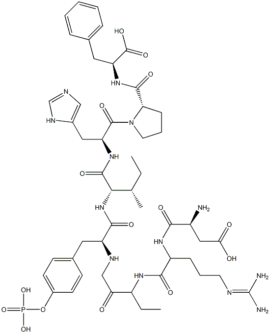 phosphotyrosylangiotensin II Structure