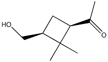 Ethanone, 1-[(1R,3S)-3-(hydroxymethyl)-2,2-dimethylcyclobutyl]-, rel- (9CI) 结构式