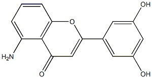 4H-1-Benzopyran-4-one,5-amino-2-(3,5-dihydroxyphenyl)-(9CI) 结构式