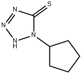 5H-Tetrazole-5-thione,1-cyclopentyl-1,2-dihydro-(9CI) 化学構造式
