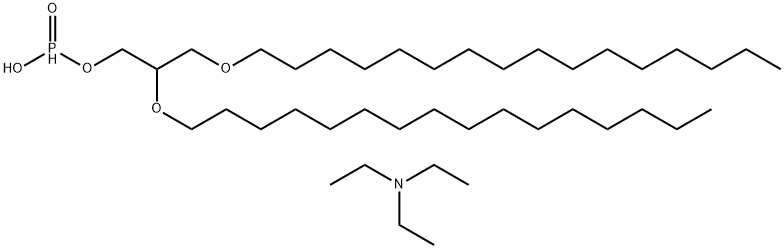 triethylammonium 1,2-di-O-hexadecyl-glycero-3-H-phosphonate Structure