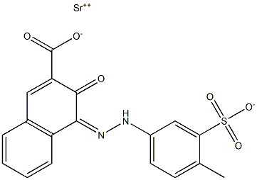 2-Naphthalenecarboxylic acid, 3-hydroxy-4-[(4-methyl-3- sulfo2-Naphthalenecarboxylic acid, 3-hydroxy-4-[(4-methyl-3-sulfophenyl)azo]-, strontium salt (1:1) phenyl)azo]-, strontium salt (1:1)|