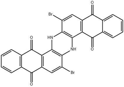 7,16-Dibromo-6,15-dihydroanthrazine-5,9,14,18-tetrone,130-19-8,结构式