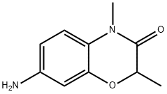 7-氨基-2,4-二甲基-2H-苯并[B][1,4]噁嗪-3(4H)-酮,130137-40-5,结构式