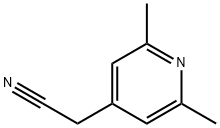 2,6-二甲基-4-吡啶乙腈, 130138-46-4, 结构式