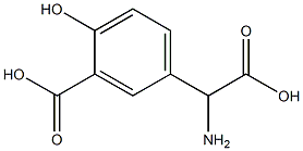 α-Amino-3-carboxy-4-hydroxybenzeneacetic acid 结构式