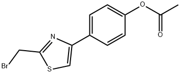 4-(4-Acetoxyphenyl)-2-(bromomethyl)thiazole, 97% Struktur