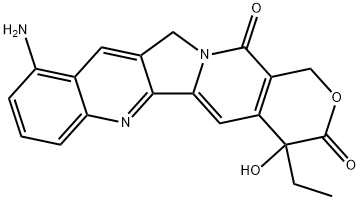 10-aminocamptothecin 化学構造式
