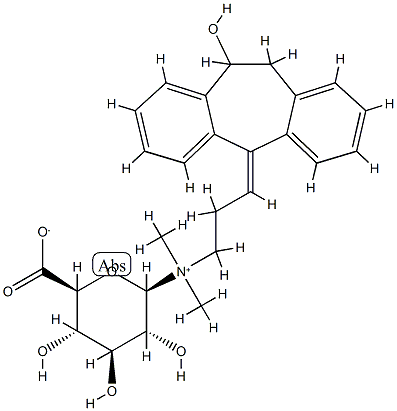 10-hydroxyamitriptyline-N-glucuronide Structure