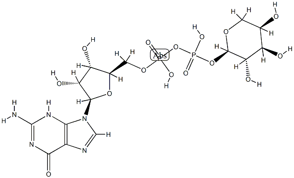 guanidine diphosphate-arabinopyranose 结构式