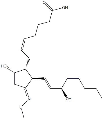 11-methoxime prostaglandin D2 化学構造式