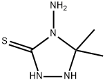 1,2,4-Triazolidine-3-thione,4-amino-5,5-dimethyl-(9CI),130413-23-9,结构式