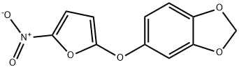 5-[(5-硝基-2-呋喃基)氧基]-1,3-苯并二恶茂 结构式