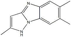 4H-Pyrazolo[1,5-a]benzimidazole,2,6,7-trimethyl-(9CI) Struktur