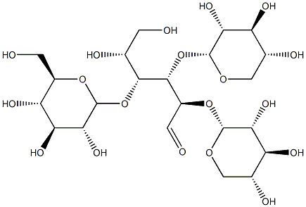 130450-62-3 O-alpha-glucopyranosyl-(1-4)-O-alpha-xylopyranosyl-(1-4)-O-alpha-xylopyranosyl-(1-4)-glucopyranose