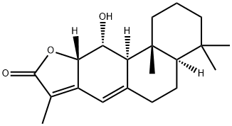 ENT-11ALPHA-羟基松香-8(14),13(15)-二烯-16,12ALPHA-内酯,130466-20-5,结构式