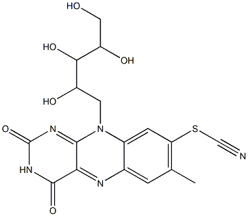 8-thiocyanatoriboflavin Structure