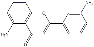4H-1-Benzopyran-4-one,5-amino-2-(3-aminophenyl)-(9CI) Structure