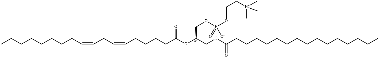 1-palmitoyl-2-isolinoleoyl phosphatidylcholine,130614-06-1,结构式
