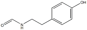 Formamide, N-(p-hydroxyphenethyl)- N-Formyltyramine Structure