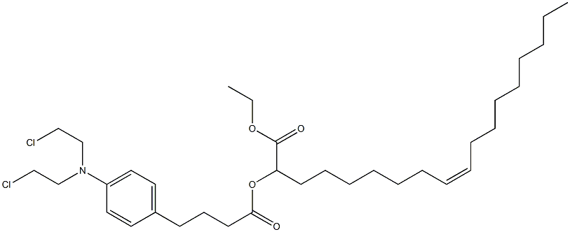 chlorambucil-oleic acid conjugate 结构式