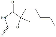 2,4-Oxazolidinedione,5-methyl-5-pentyl-(9CI) Struktur