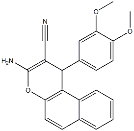 3-amino-1-(3,4-dimethoxyphenyl)-1H-benzo[f]chromene-2-carbonitrile,130715-44-5,结构式