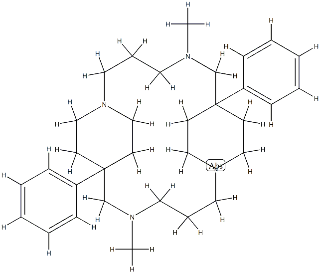 5,14-Dimethyl-7,16-diphenyl-1,5,10,14-tetraazatricyclo[14.2.2.27,10]docosane Structure
