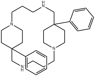 7,16-ジフェニル-1,5,10,14-テトラアザトリシクロ[14.2.2.27,10]ドコサン 化学構造式