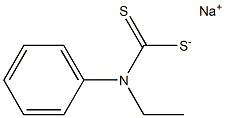 Carbamodithioic acid,N-ethyl-N-phenyl-, sodium salt (1:1) Struktur