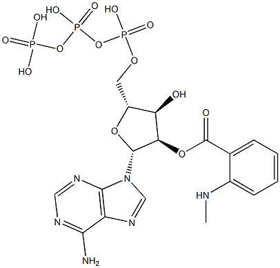 2'-O-(N-methylanthraniloyl)ATP 结构式