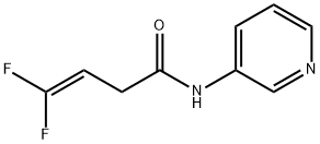 3-Butenamide,4,4-difluoro-N-3-pyridinyl-(9CI) 结构式