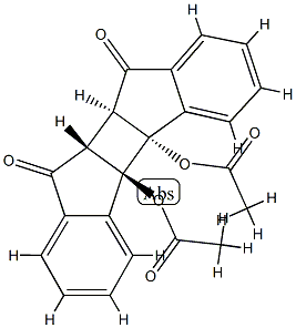 130817-81-1 9,10-dioxoindano(2',3'-4,3)cyclobuta(1,2-b)indan-4b,4c-diyl diacetate