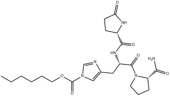 5-Oxo-L-Pro-1-[(hexyloxy)carbonyl]-L-His-L-Pro-NH2|