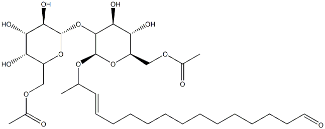 130994-78-4 16-(2'-O-glucopyranosylglucopyranosyloxy)hexadecanoic acid 1',4''-lactone 6',6''-diacetate