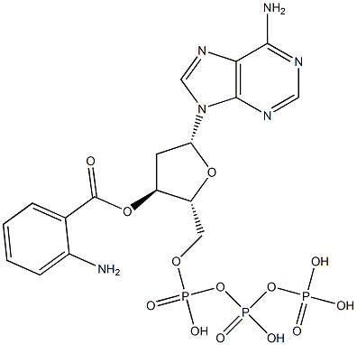 3'-anthraniloyl-2'-deoxy-ATP,130996-25-7,结构式