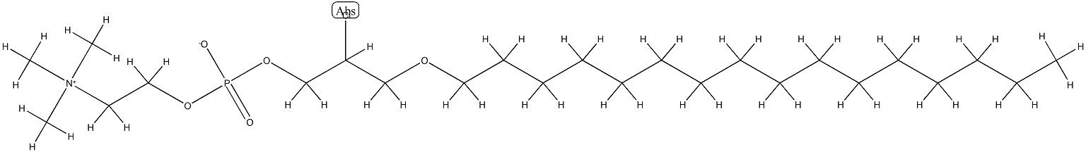 1-O-oleoyl-2-chloro-2-deoxy-3-phosphatidylcholine 结构式