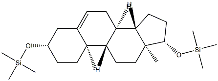 3β,17β-ビス(トリメチルシリルオキシ)アンドロスタ-5-エン 化学構造式