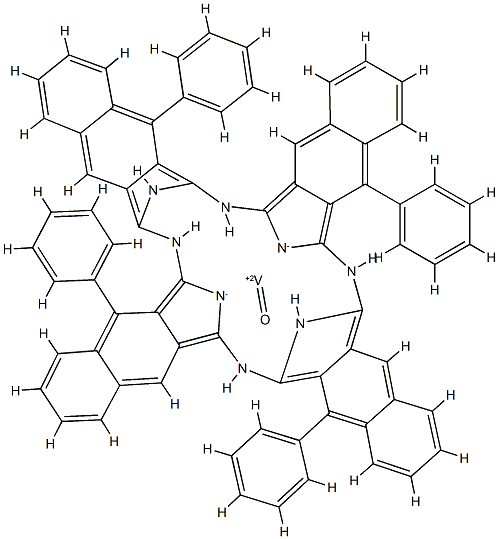 钒5,14,23,32-四苯基-2,3-萘酞菁,131220-68-3,结构式