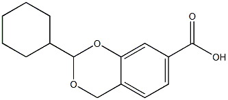 4H-1,3-Benzodioxin-7-carboxylicacid,2-cyclohexyl-(9CI) Structure