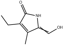 3-Pyrrolin-2-one,3-ethyl-5-(hydroxymethylene)-4-methyl-(8CI) Structure