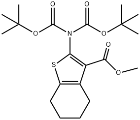 2-N,N'-bis(tert-Butoxycarbonyl)aMino-4,5,6,7-tetrahydro-benzo[b]thiophene-
3-carboxylic acid Methyl ester Structure