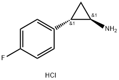 CyclopropanaMine, 2-(4-fluorophenyl)-(hydrochloride)(1:1),(1R,2S)- 化学構造式